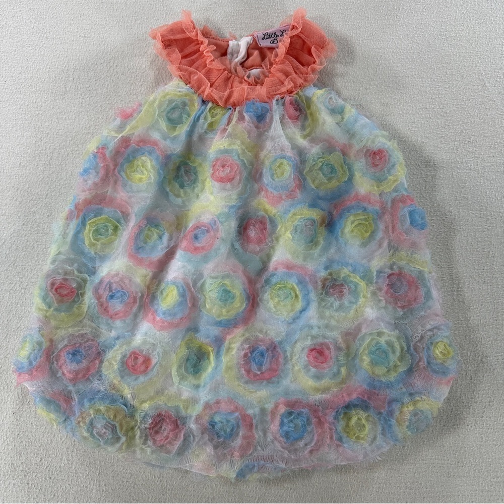 Little Lass Baby Floral Tank Top Dress Sz  18 Months